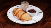 Duck liver pate with port wine and onion marmalade